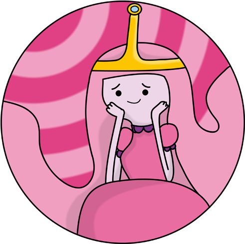 Princess Bubblegum Pin Design By Makksim - Adventure Time Prenses Ciklet (500x498)