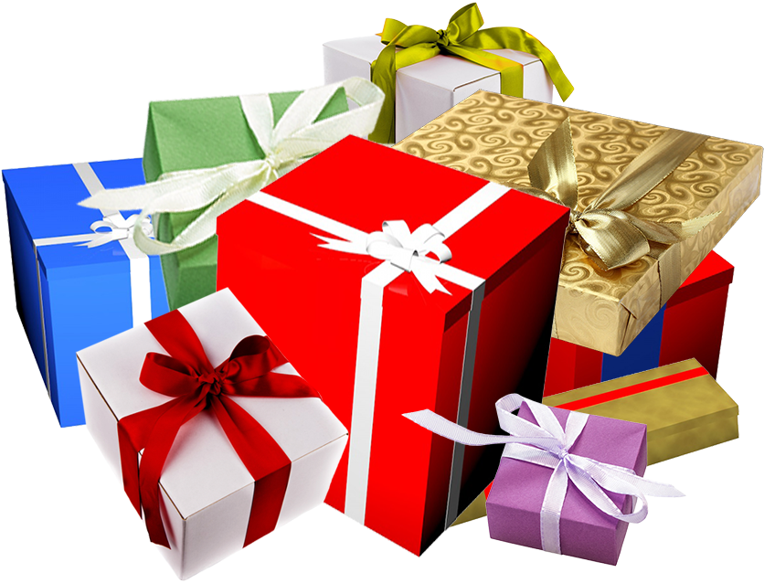 Lots Of Birthday Presents Clipart - Presents Transparent Background Png (886x678)