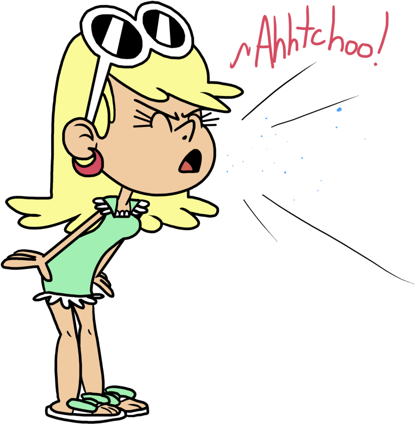 Leni Loud Sneezes By Psfforum - Sneeze Clipart (881x906)