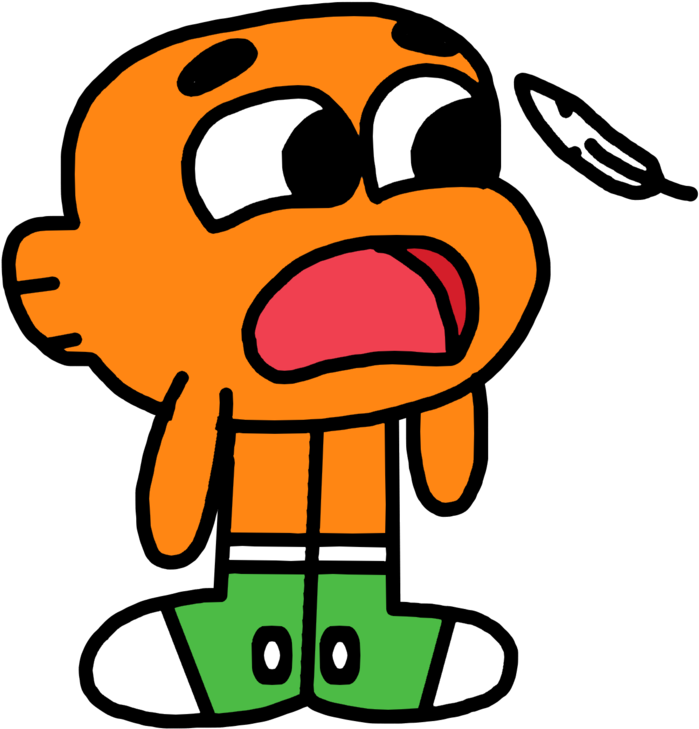 Darwin Going To Sneeze Because Of Feather By Marcospower1996 - Amazing World Of Gumball Darwin Sneezing (1024x1024)