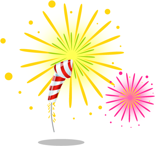 Fireworks Clipart Christmas - Fireworks Icon (512x512)