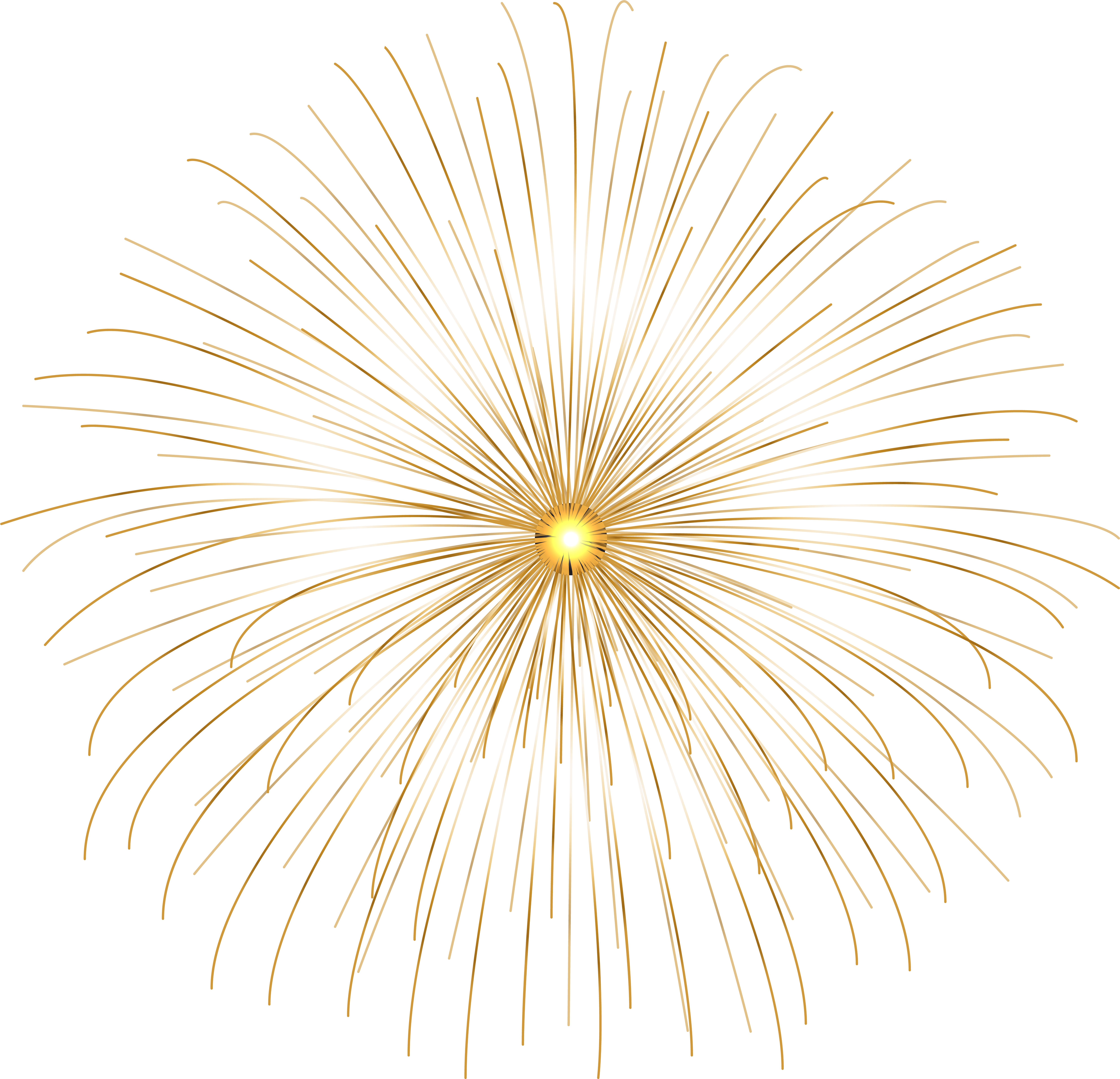 Gold Firework Circle Png Clip Art - Gold Firework Circle Png Clip Art (8000x7710)