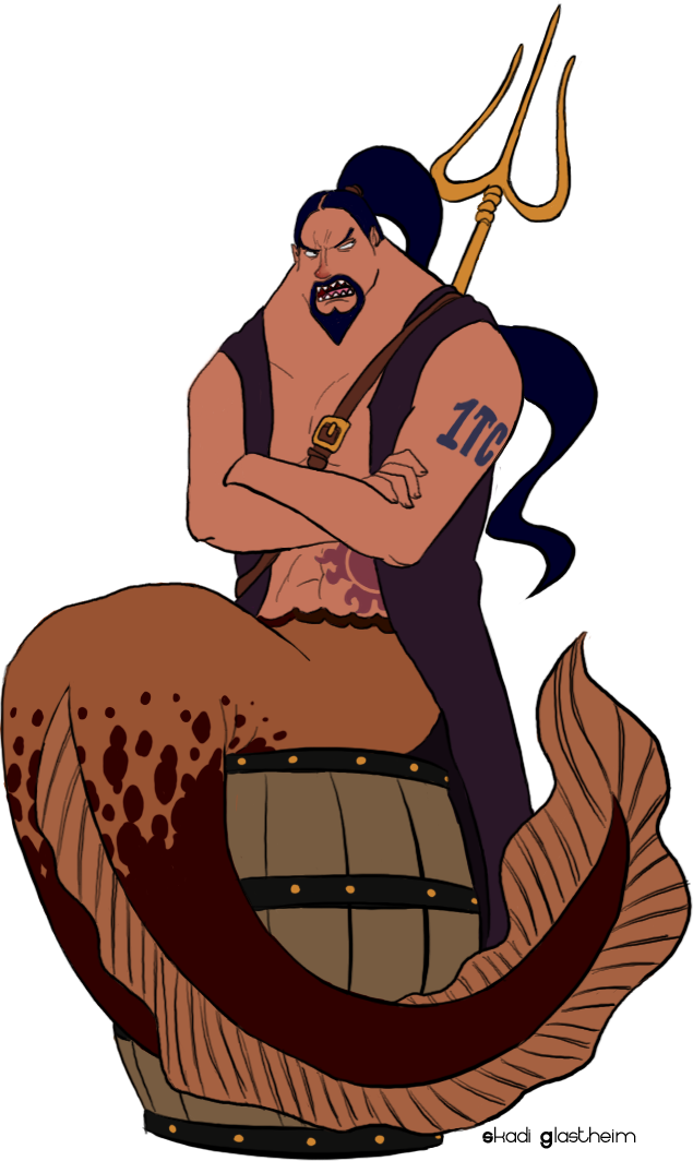 Aladdin Color 623 By Skadi Skadi No Mi - Aladdin Fishman One Piece (635x1064)