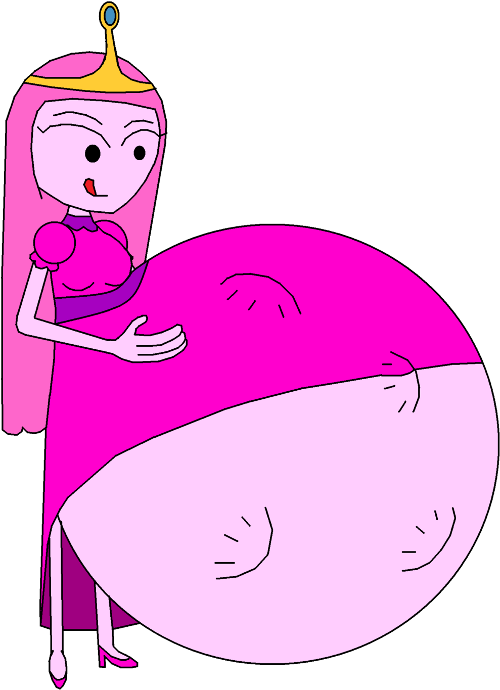 Marceline The Vampire Queen Finn The Human Princess - Cartoon (1024x1407)