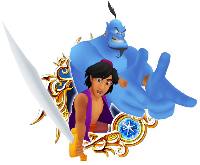 Aladdin & Genie - Aladdin And Genie Khux (636x527)