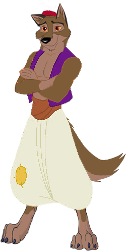 Balto As Aladdin By Powermaster14 - Balto As A Genie Deviantart (267x542)