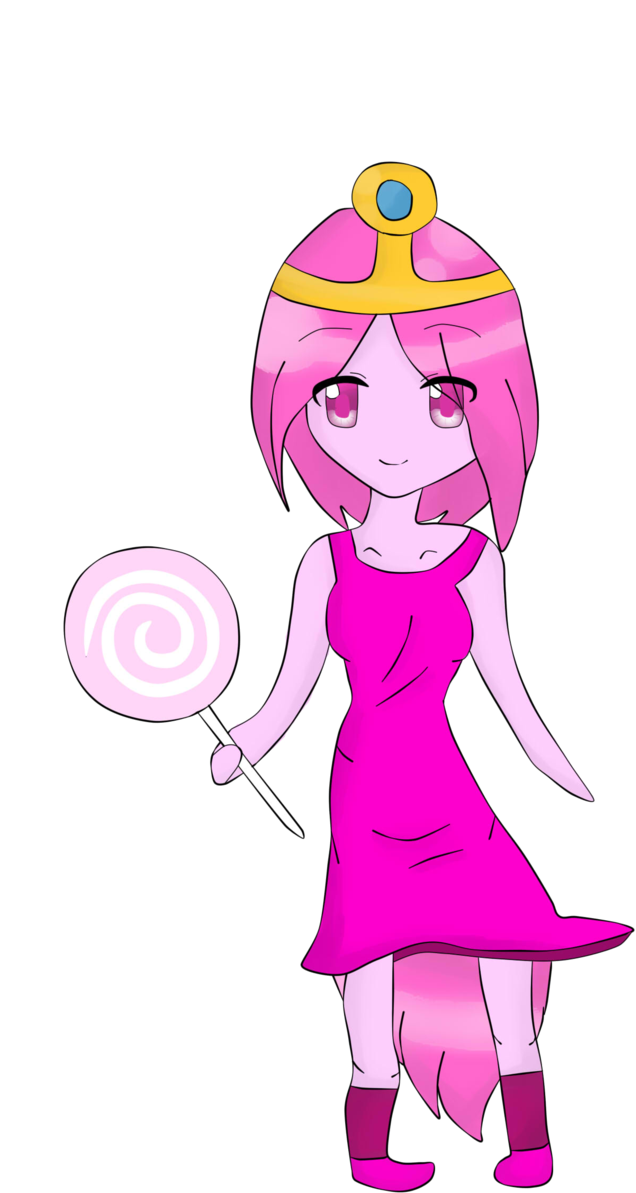 Anime Princess Bubblegum By Kawaiigirl300 Anime Princess - Princess Bubblegum Ponytail (900x1238)