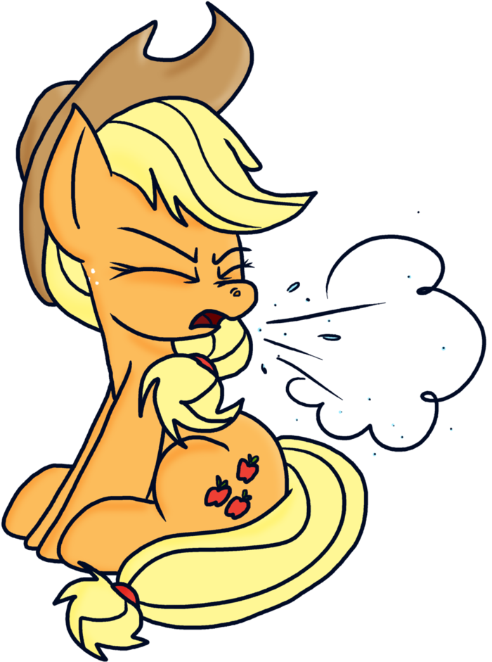 Apple Pony Sneeze By Psfforum - Cartoon (789x1013)