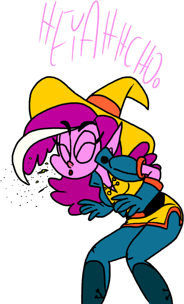 Witchy Simone Sneeze By Psfforum - Witch Simone Art Magiswords (739x1080)