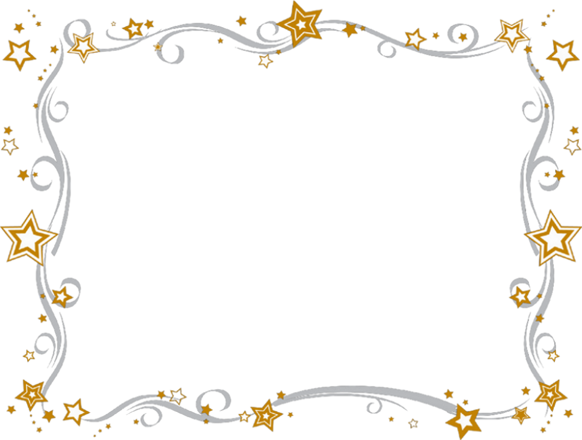 New Year Clipart Border - Star Border Clipart (1200x908)