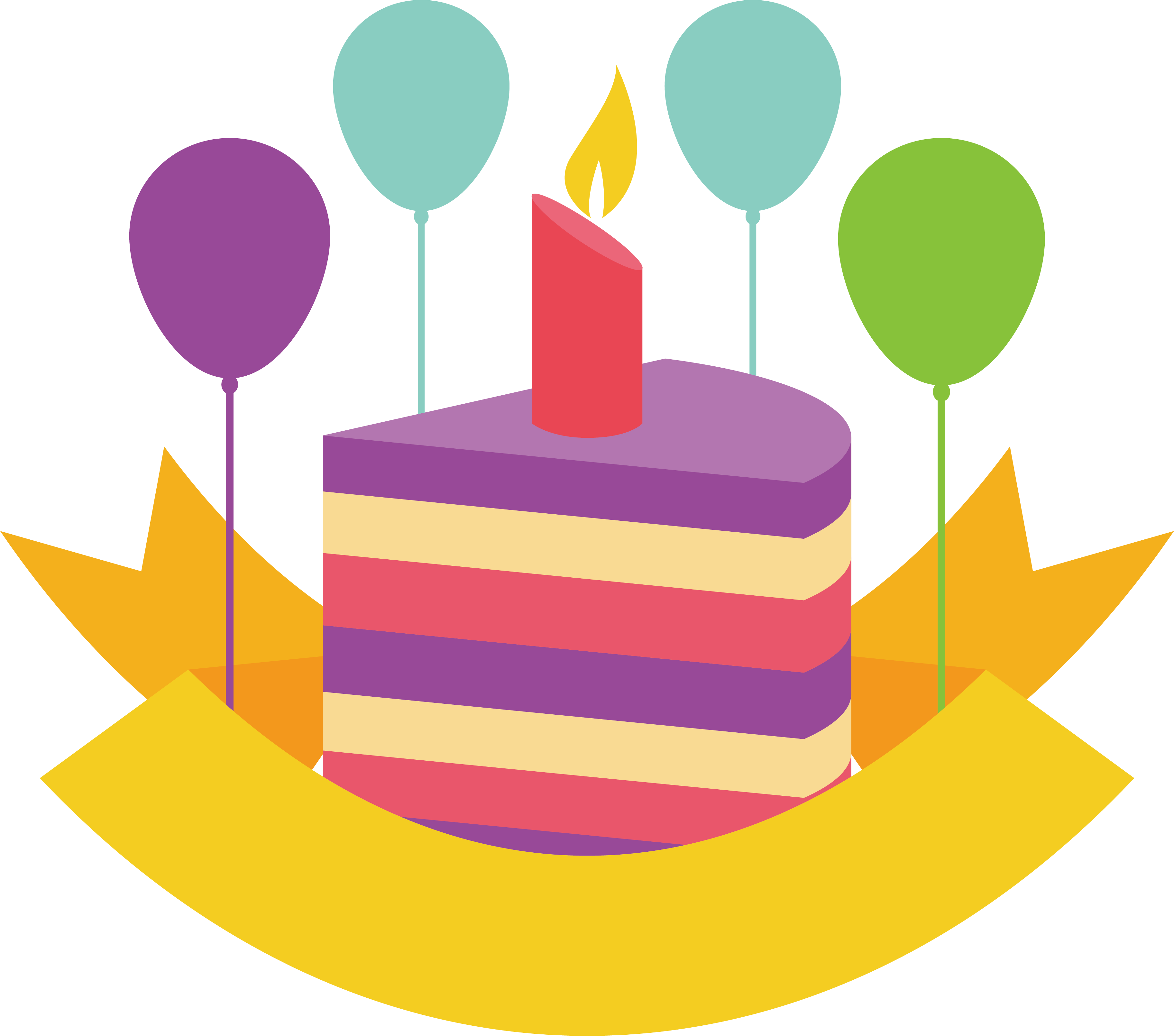 Birthday Cake Balloon - Birthday Cake Balloon (3650x3221)