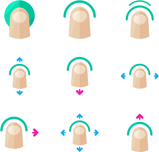 Finger Gestures - Gesture (600x564)