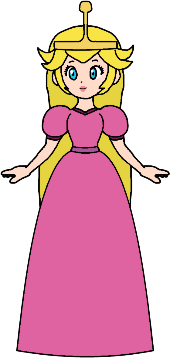 Princess Bubblegum - Super Princess Peach Peach (749x1211)