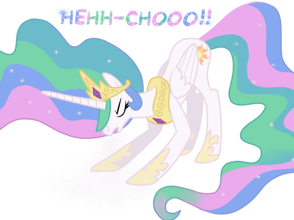 Princess Celestia Sneezed By Proponypal - Comics (1024x768)