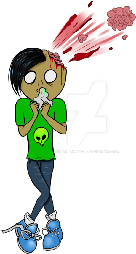 Sneeze Your Brains Out By Insaneangelart - Cartoon (762x1048)