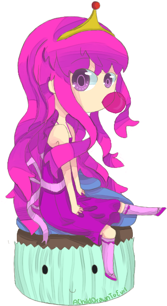 Princess Bubblegum By Achilddrawntoevil - Illustration (375x618)