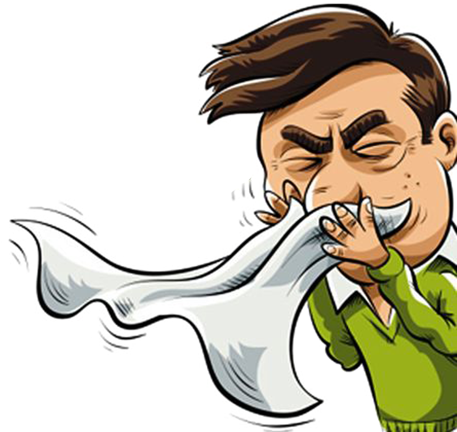 Sneeze Common Cold Cartoon Allergy Clip Art - Sneeze Common Cold Cartoon Allergy Clip Art (2000x2000)