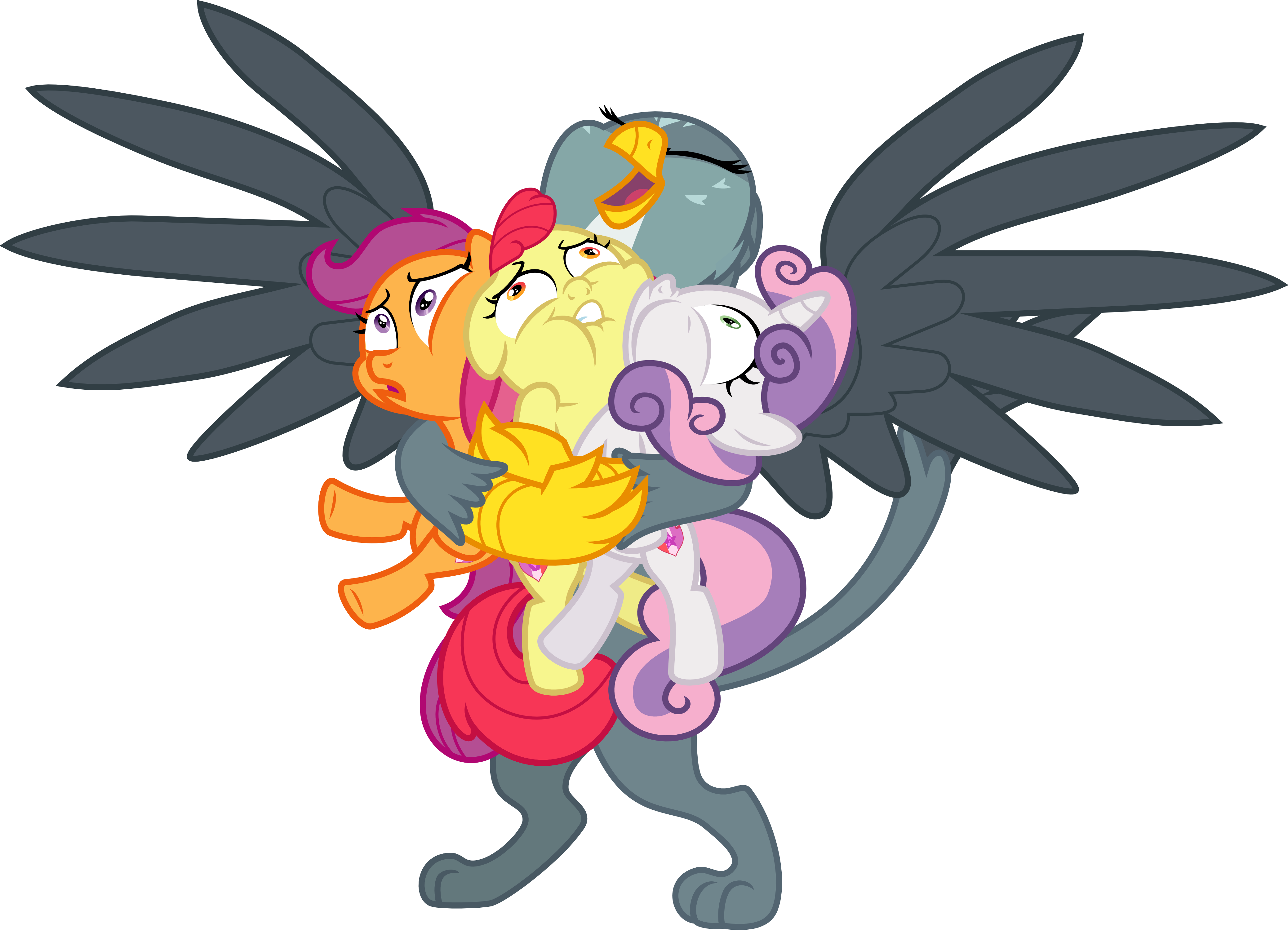 Gabby Hugs The Cmc By Jeatz-axl - Mlp Gabby Cmc (4154x3000)