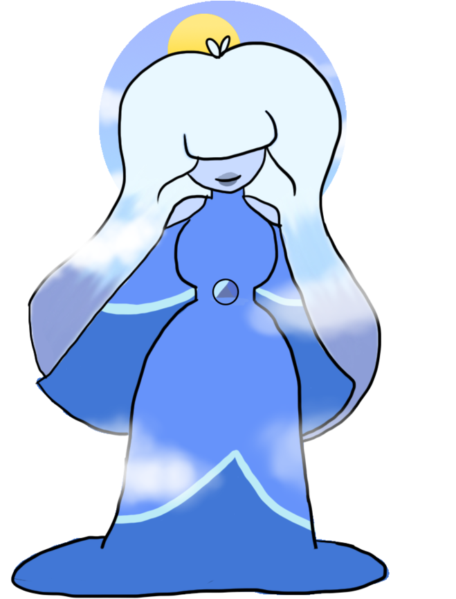 Blue Sky Sapphire D2a - Cartoon (894x894)