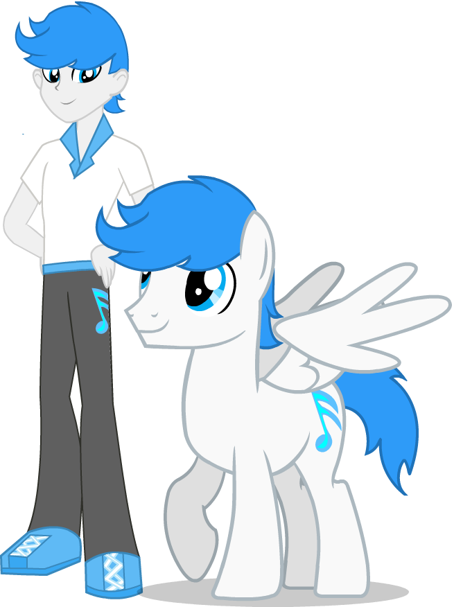 Steve Blue Sky, Equestria Girls By Rogerlink - Cartoon (655x876)