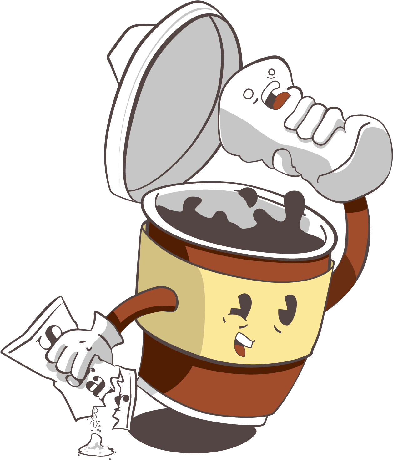 A Vector Drawn Peice Inspired By The Classic Cartoons - Illustration (1468x1624)