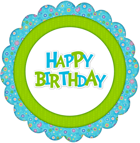 Happy Birthday Cake Topper Printable - Happy Birthday Cupcake Toppers (583x594)