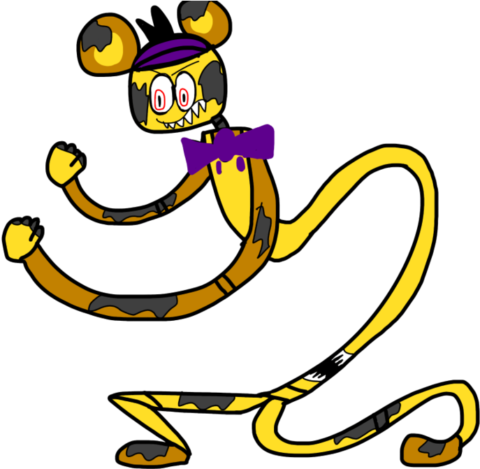 Nightmare Fredbear Stretch By Nintymation - Nightmare Fredbear Stretch By Nintymation (900x675)
