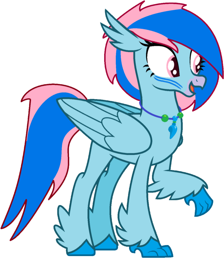 Fluffa Bluesky By Omegadawn76 - Mlp Hippogriffs Fluffa Bluesky (832x960)