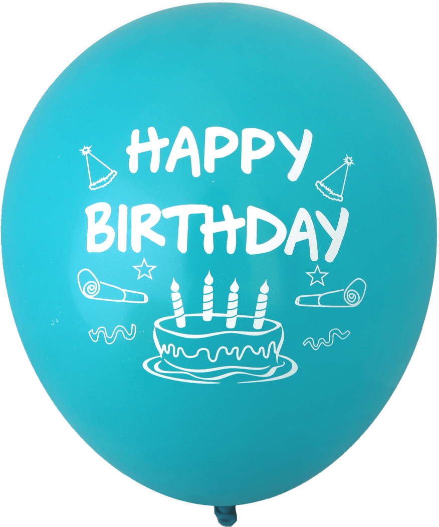 Happy Birthday Cake - Happy Birthday Printed Balloons (876x1152)