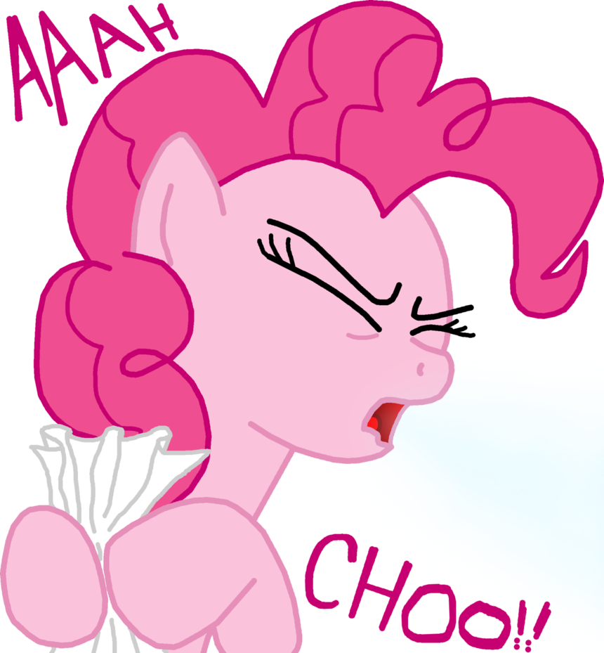 Pinkie Pie Sneeze By Masterxtreme - Cartoon (860x929)