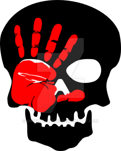 Republic Clone Commandos Skull Squad Logo By Chroniton8990 - Simple Skull Clipart (400x500)