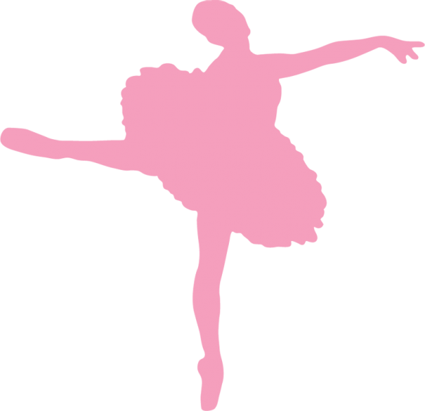 Gallery For > Pink Silhouette Ballerina Clipart - Pink Ballerina Silhouette Png (620x600)