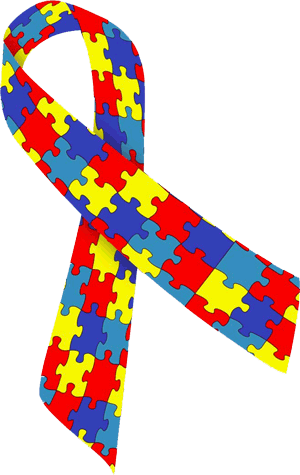 Autism Awareness Ribbon - Autism Ribbon Oval Car Magnet (300x475)