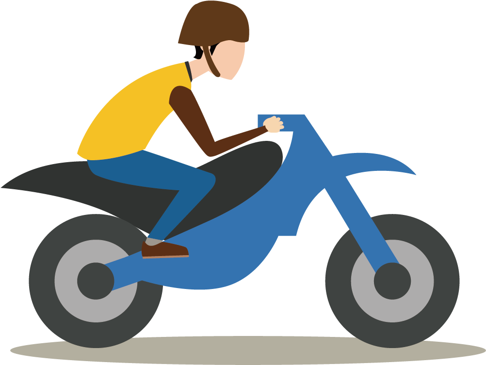 Scooter Motorcycle Motorbike Free Tu Huella De Carbono - Motorbike Cartoon Png (1135x1134)