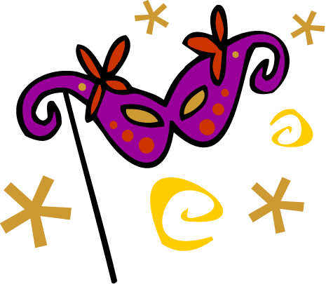 Planning Social Get-togethers Requires Perspective - Mardi Gras Mask Clip Art (465x405)