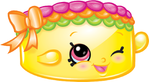 Becky Birthday Cake - Shopkins Clipart Cakes (575x475)