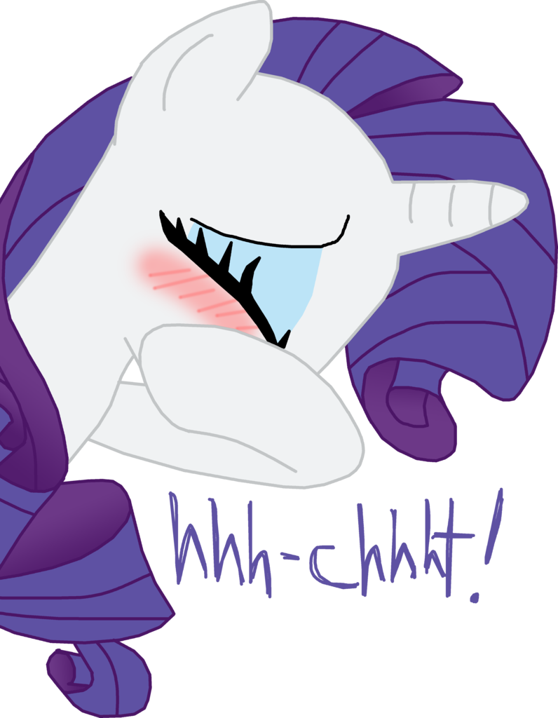 Rarity Tries To Cover Up Her Sneeze, Thats A First - Cartoon (796x1024)