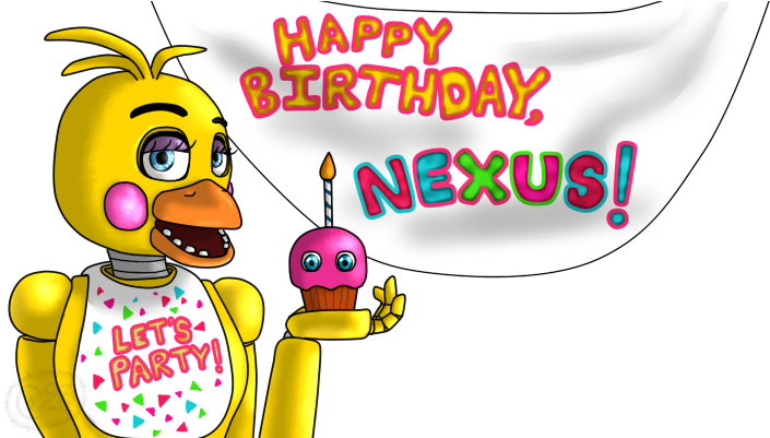 Toy Chica Wishes You A Happy Birthday By Cephei97 - Birthday (736x400)