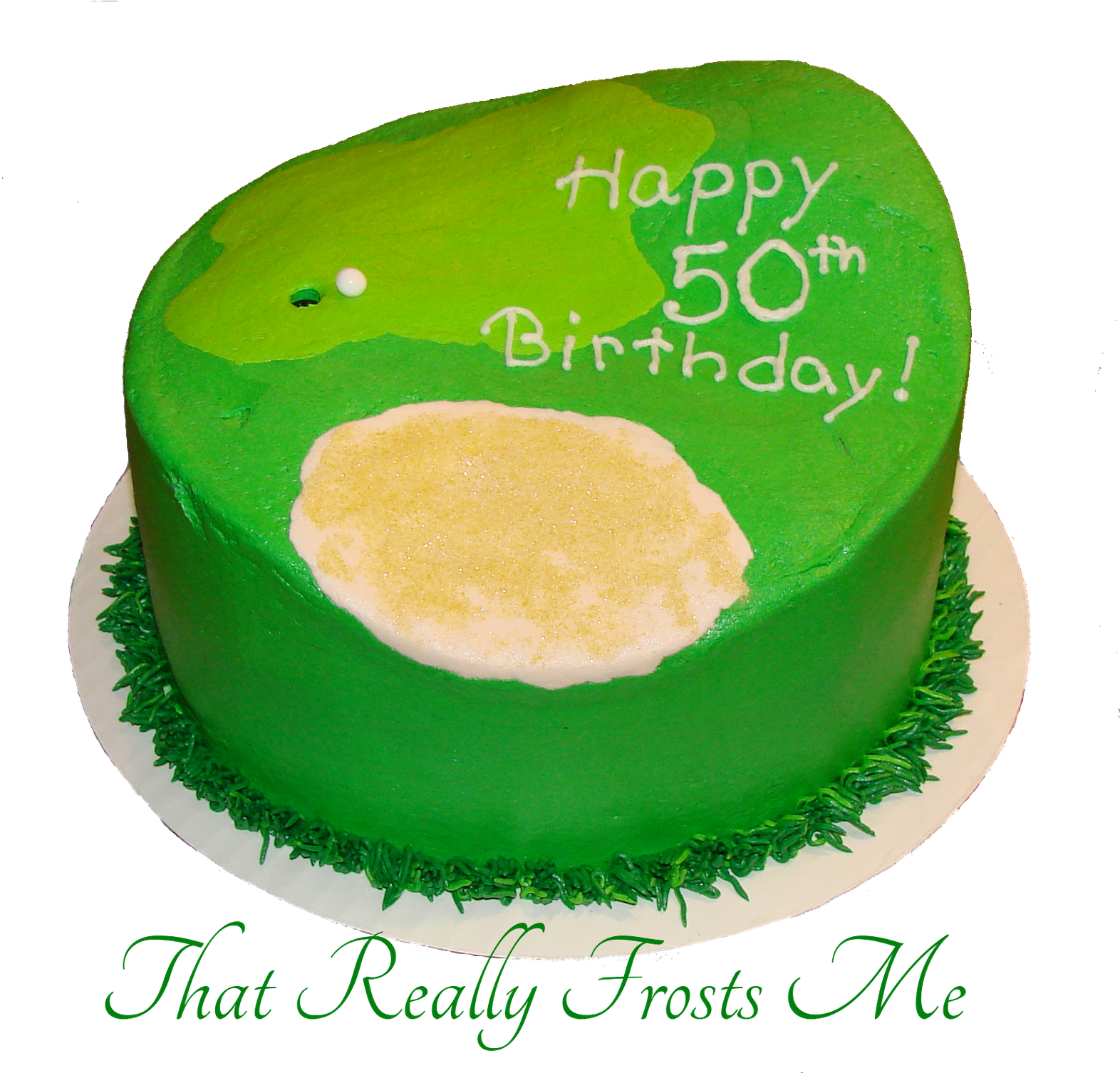 That Really Frosts Me Golf Cake Tutorial Play Ball - Birthday Cake (1600x1505)