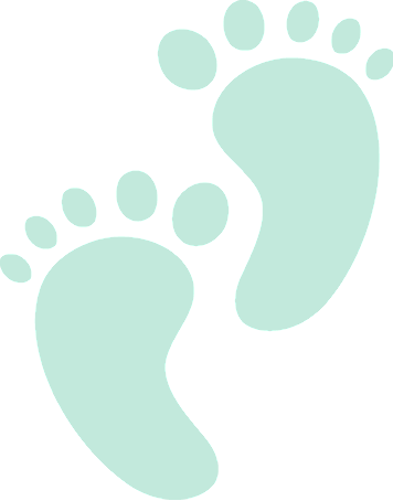 Pin Baby Feet Clip Art Black And White - Logo (356x454)