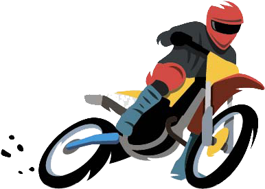 Homem Equitação Motocross Sujeira Bicicleta Piloto Motocicleta Trilha  Encurralamento Desenho imagem vetorial de Simplyamazing© 443970280