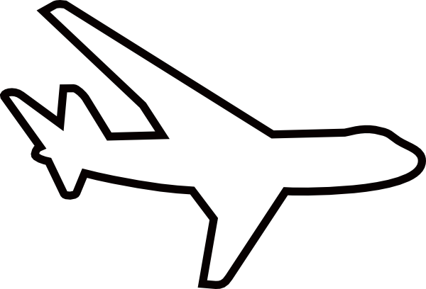 Airplane Clip Art - Plane Clipart White (600x408)