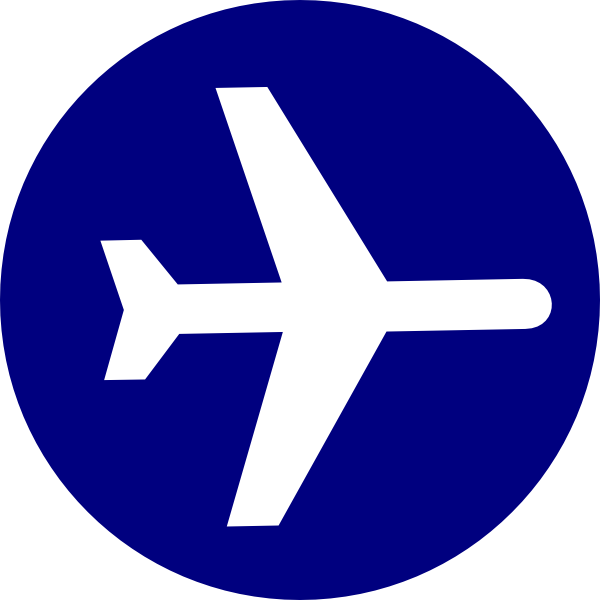 Plane Clip Art At Clker - Airplane (600x600)