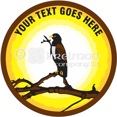 K2203 Hawk Sitting In The Sun - Abogados Gratis (400x400)