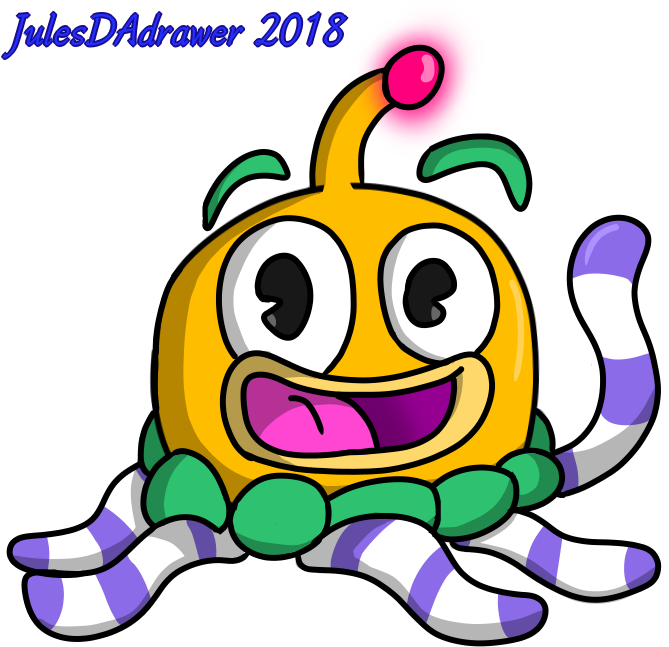 Jelly The Octopus By Julesdadrawer - Cuphead Jelly The Octopus (733x680)