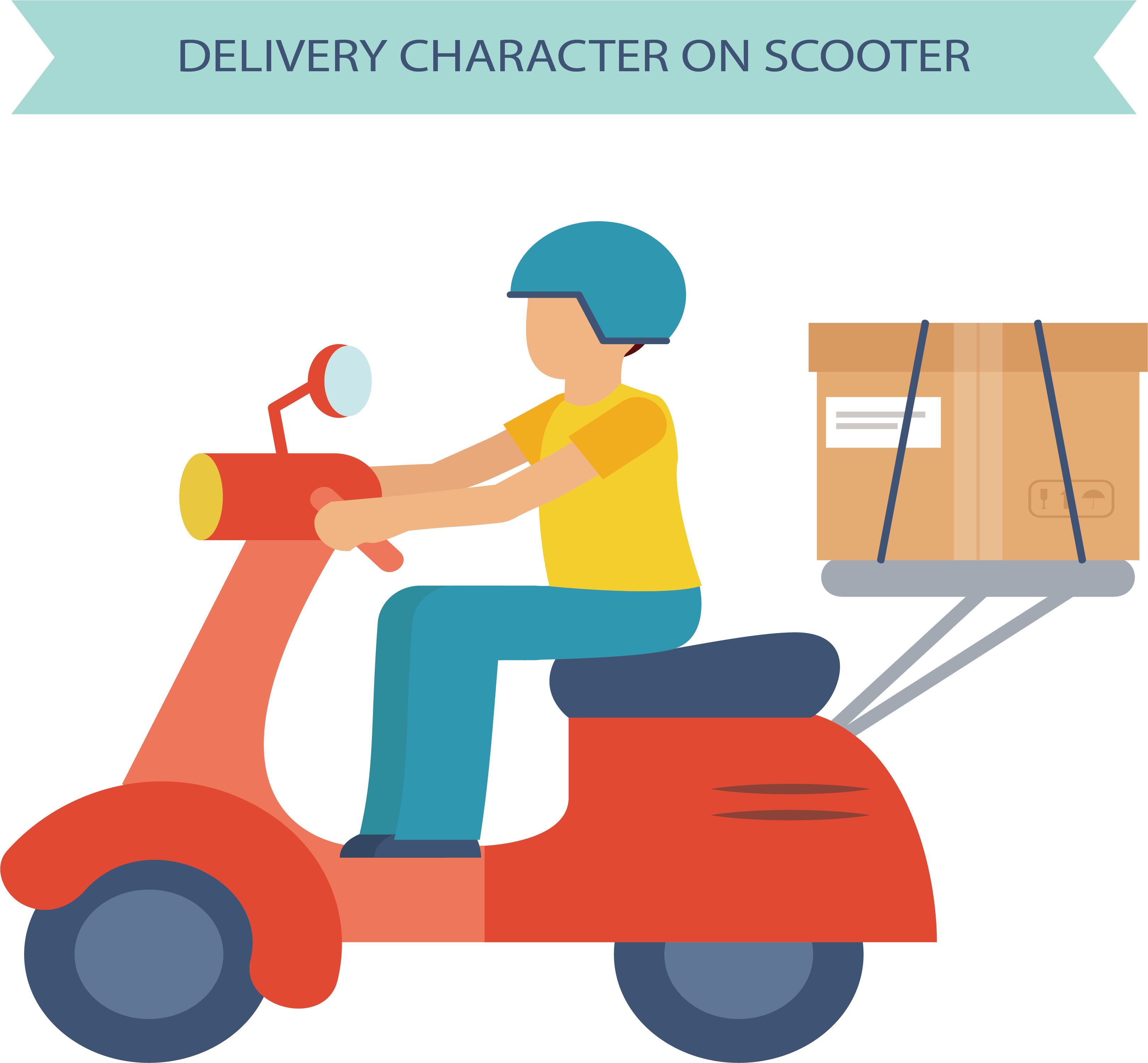 Scooter Motorcycle Courier - Scooter Motorcycle Courier (3238x2999)