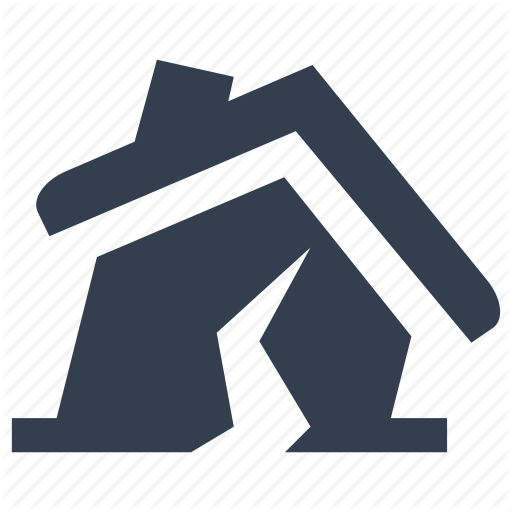 1m Distressed Houses - Broken House Icon Png (512x512)