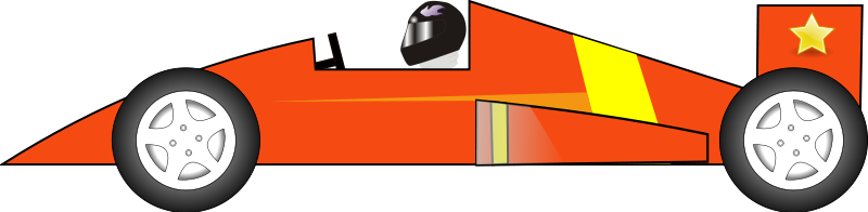 Free Red Race Car Clip Art - Car Wheel (800x196)