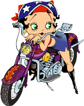 Biker Chick 2 Photo Bettyboopbikerchick2 - Betty Boop Coloring Pages (320x389)