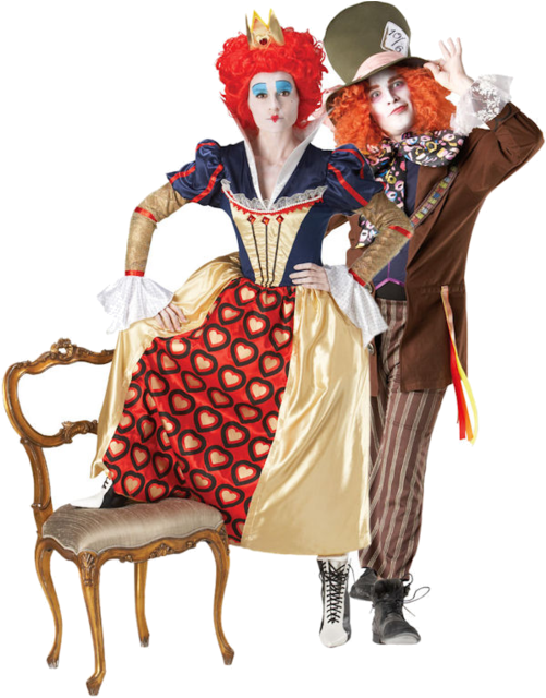 Of The Characters From Tim Burton's Modern Take On - Queen Of Hearts Fancy Dress (500x793)